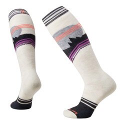 Smartwool Snowboard Full Cushion Moon Energy Print OTC Sock Women's in Moonbeam